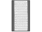 rideau de porte aluminium blanc 2x1m