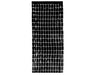 rideau de porte aluminium noir 2x1m