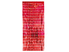 rideau de porte aluminium rouge 2x1m