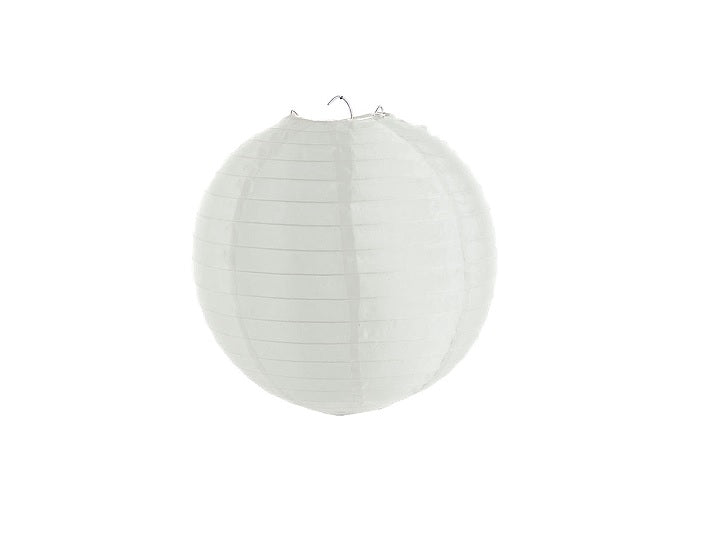 lampion avec porte bougie intérieur extérieur blanc 50cm