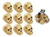 lot de 9 décorations mini crânes 5cm