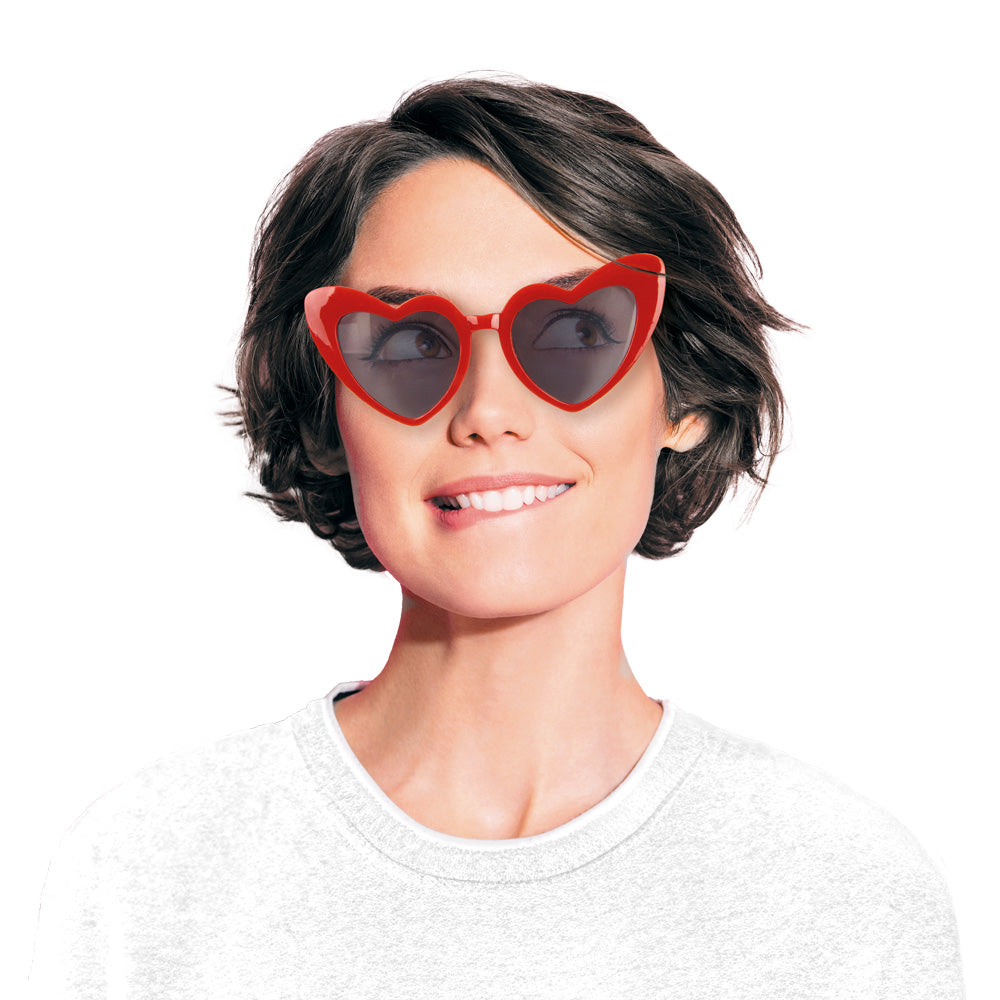 LUNETTES VINTAGE COEUR ROUGE