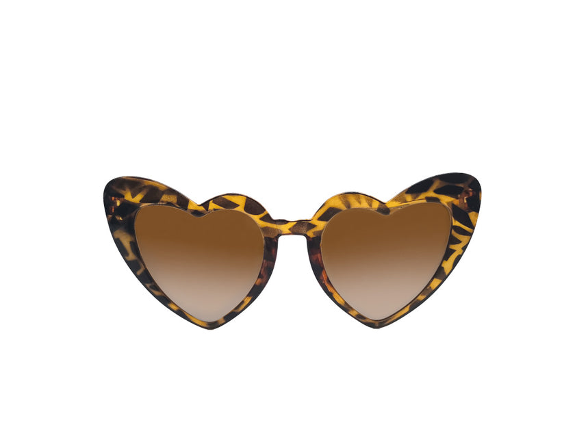 LUNETTES VINTAGE COEUR LEOPARD