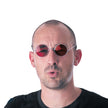 LUNETTES HIPPY ROUGES