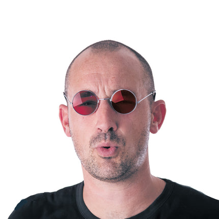 LUNETTES HIPPY ROUGES