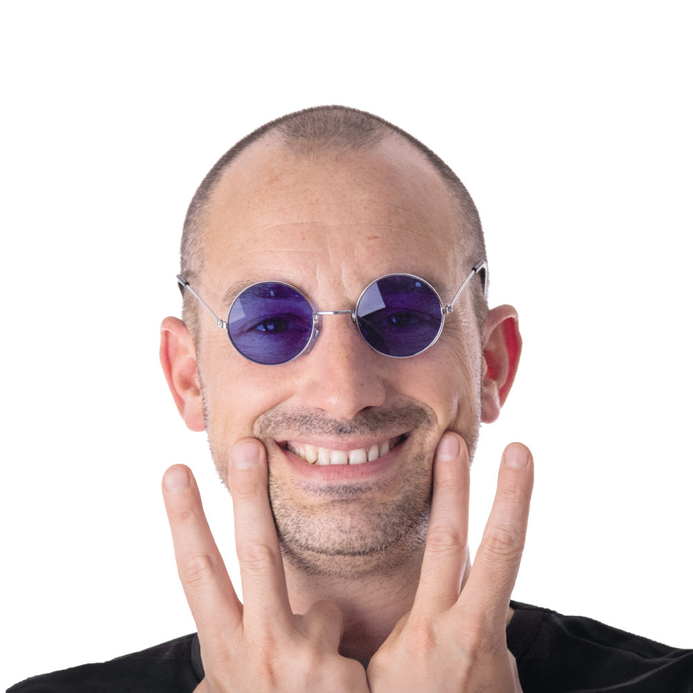 LUNETTES HIPPY BLEUES