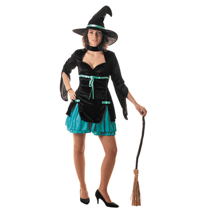 COSTUME SORCIERE TURQ. SEXY
