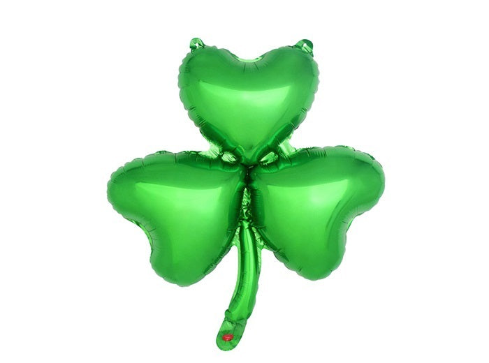ballon aluminium trèfle vert 45x50cm