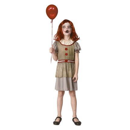 COSTUME PETITE CLOWNETTE TERRIFIANTE 4-6 ANS