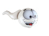 ballon aluminium spermatozoïde blanc 68x46cm