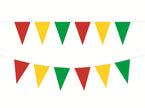 guirlande 48 fanions rouge jaune vert 30m
