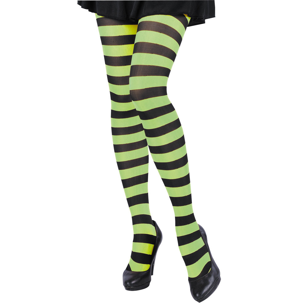 COLLANT RAYE NOIR/VERT