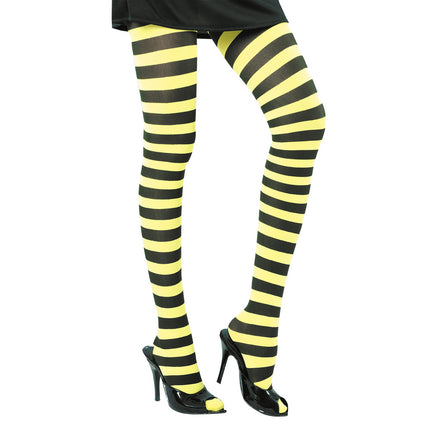 COLLANT RAYE NOIR/JAUNE