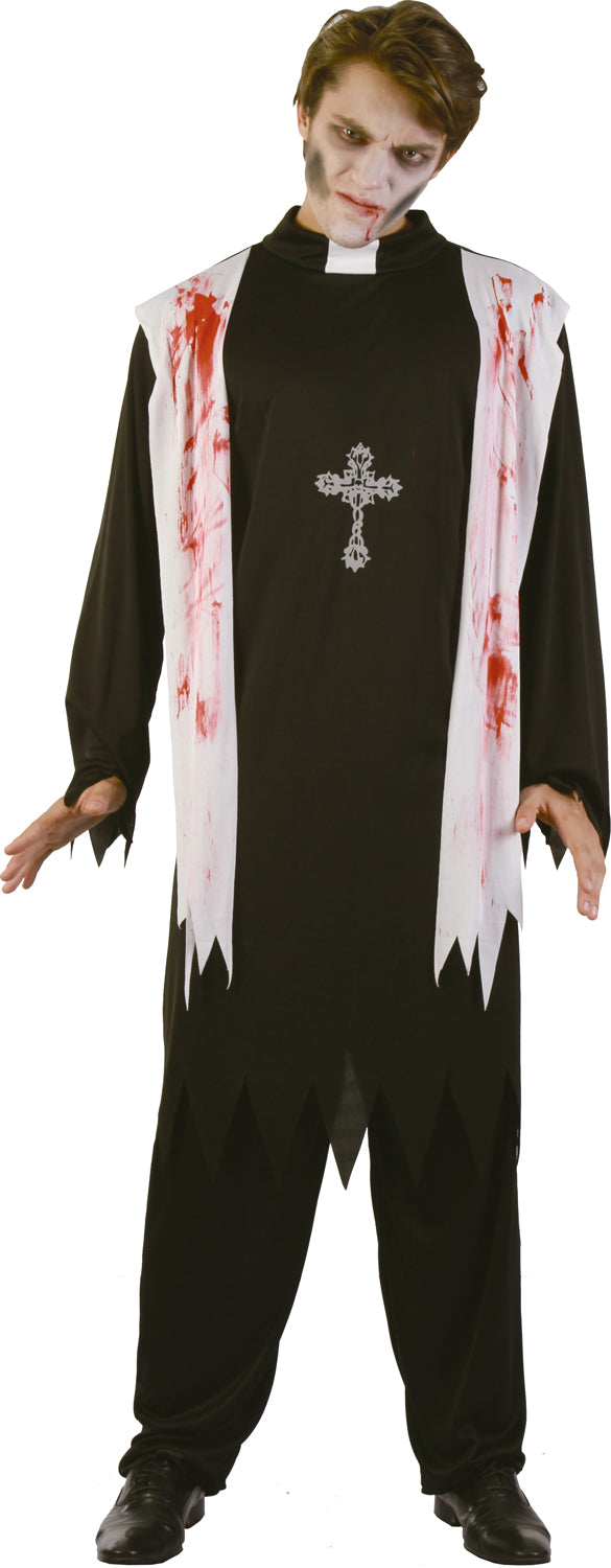 COSTUME PRETRE ZOMBIE