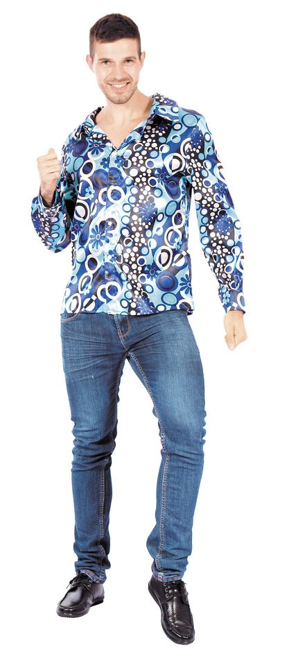 CHEMISE PSYCHEDELIQUE BLEUE