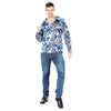 CHEMISE PSYCHEDELIQUE BLEUE