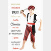 COSTUME MOUSSAILLON PIRATE 4-6 ANS