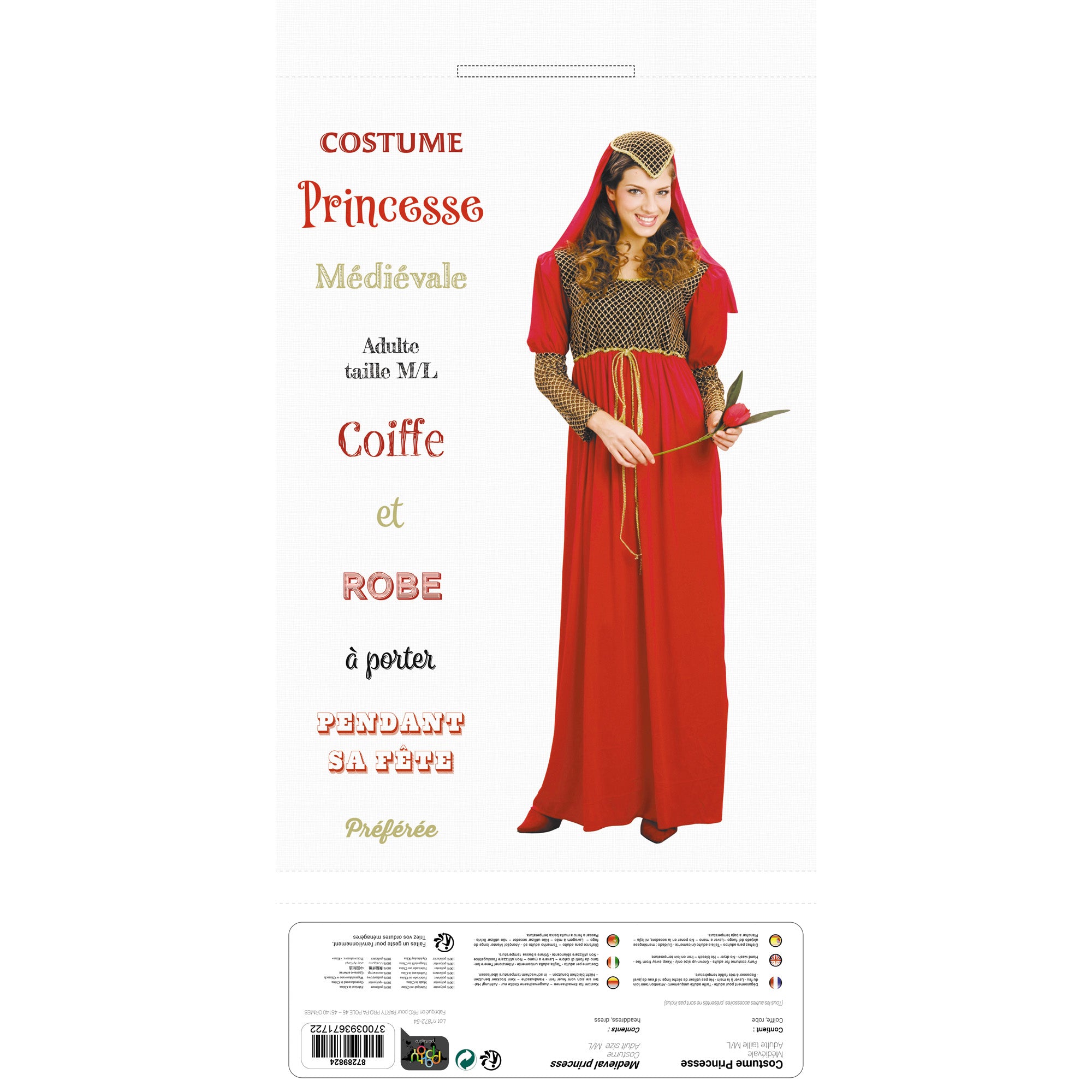 COSTUME PRINCESSE MEDIEVALE