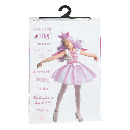 COSTUME LICORNE ROSE IRISE 4-6ANS