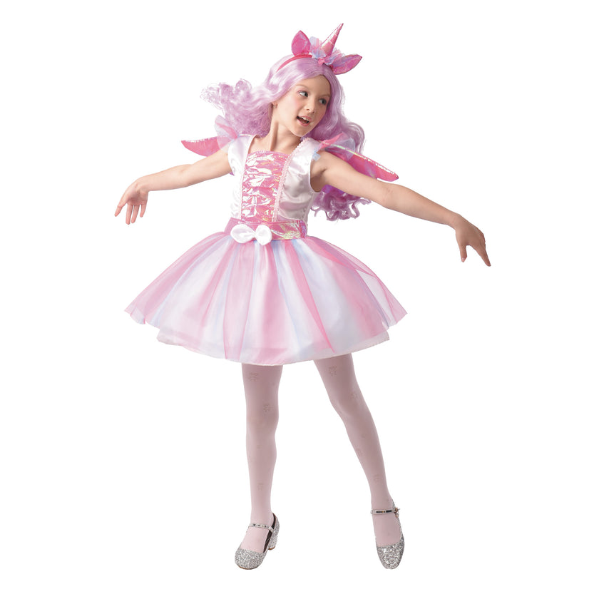 COSTUME LICORNE ROSE IRISE 7-9ANS