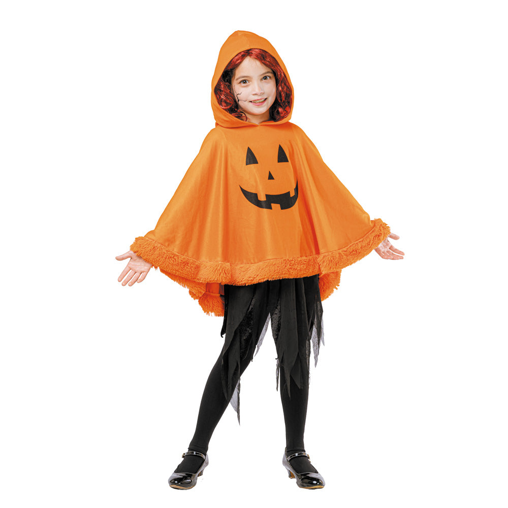 COSTUME PONCHO CITROUILLE ENFANT 56CM