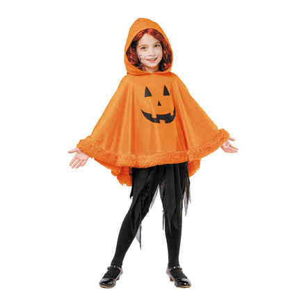 COSTUME PONCHO CITROUILLE ENFANT 56CM