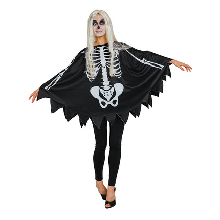 COSTUME PONCHO SQUELETTE