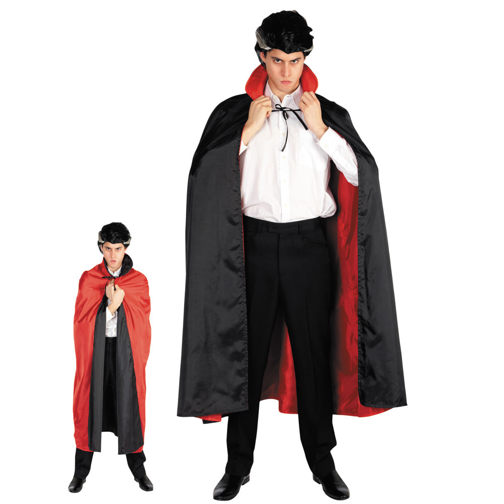 CAPE REVERSIBLE NOIRE ET ROUGE