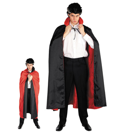 CAPE REVERSIBLE NOIRE ET ROUGE