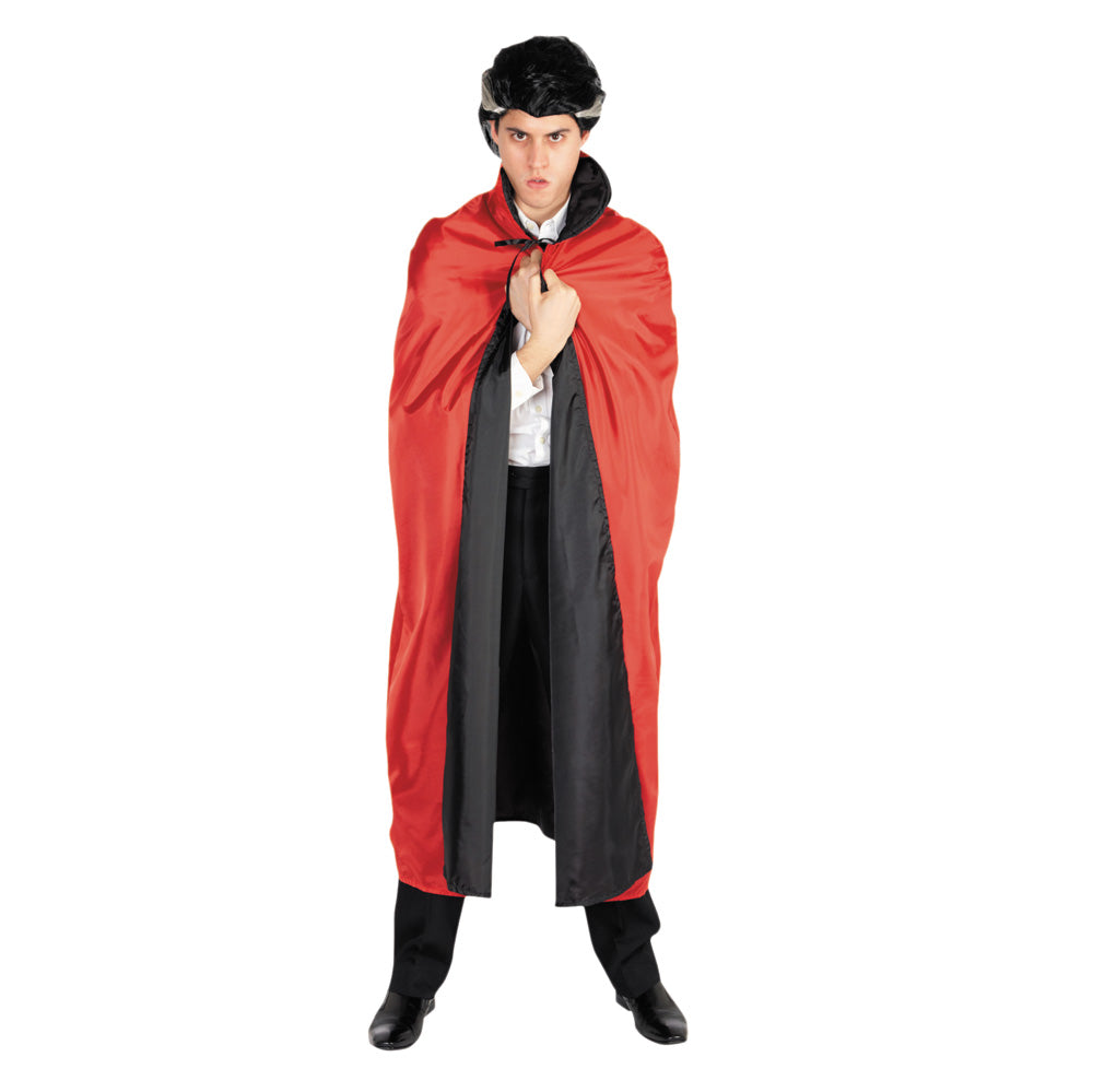 CAPE REVERSIBLE NOIRE ET ROUGE