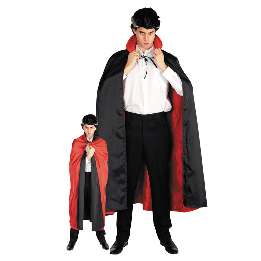 CAPE REVERSIBLE NOIRE ET ROUGE