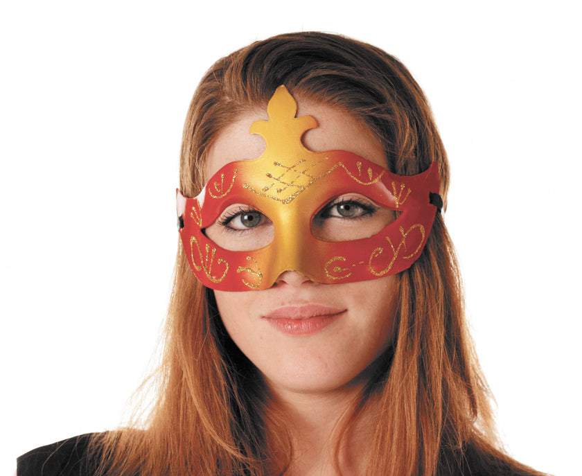 MASQUE VENITIEN ROUGE ET OR