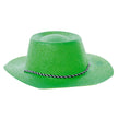 CHAPEAU COWBOY PAILLETTE VERT LEMON