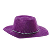 CHAPEAU COWBOY PAILLETTE VIOLET