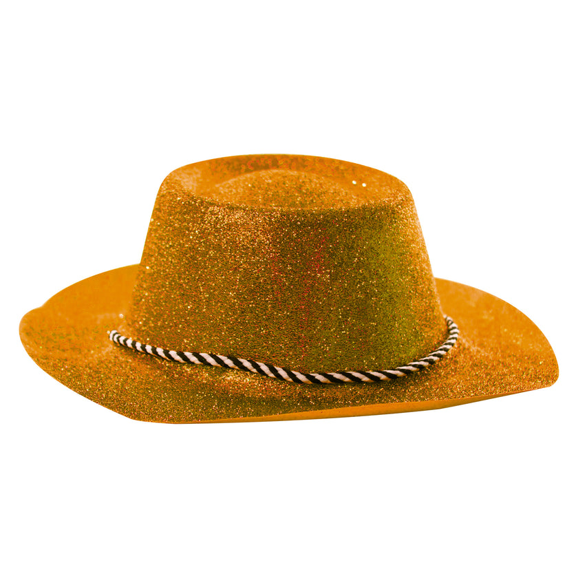CHAPEAU COWBOY PAILLETTE OR