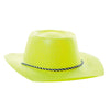 CHAPEAU COWBOY PAILLETTE JAUNE