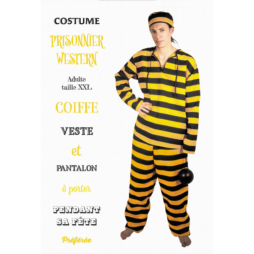 COSTUME PRISONNIER WESTERN XXL