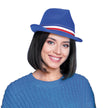 BORSALINO POLYESTER BLEU RUBAN TRICOLORE