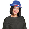 BORSALINO POLYESTER BLEU RUBAN TRICOLORE