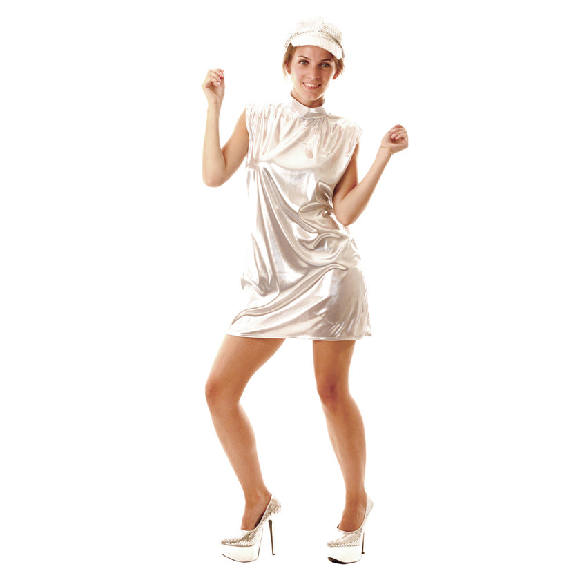 ROBE METALLIC ARGENT