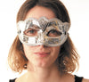 MASQUE CARNAVAL ARGENT METALLISE