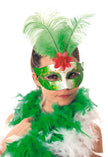 MASQUE VENITIEN PLUME VERT