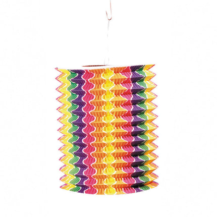 LAMPION CYL.BARIOLE 13CM