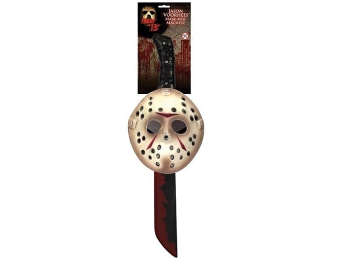 kit masque et machette jason™ vendredi 13™ 2pcs