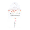 CANON A CONFETTI COEUR ROUGE TUBE TRANSPARENT 25CM