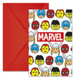 6 invitations Avengers