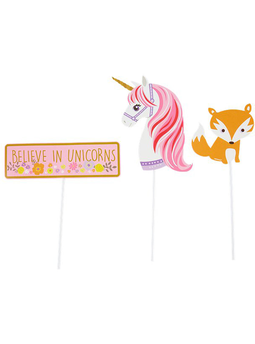 12 accessoires pour Photo booth de princesse licorne