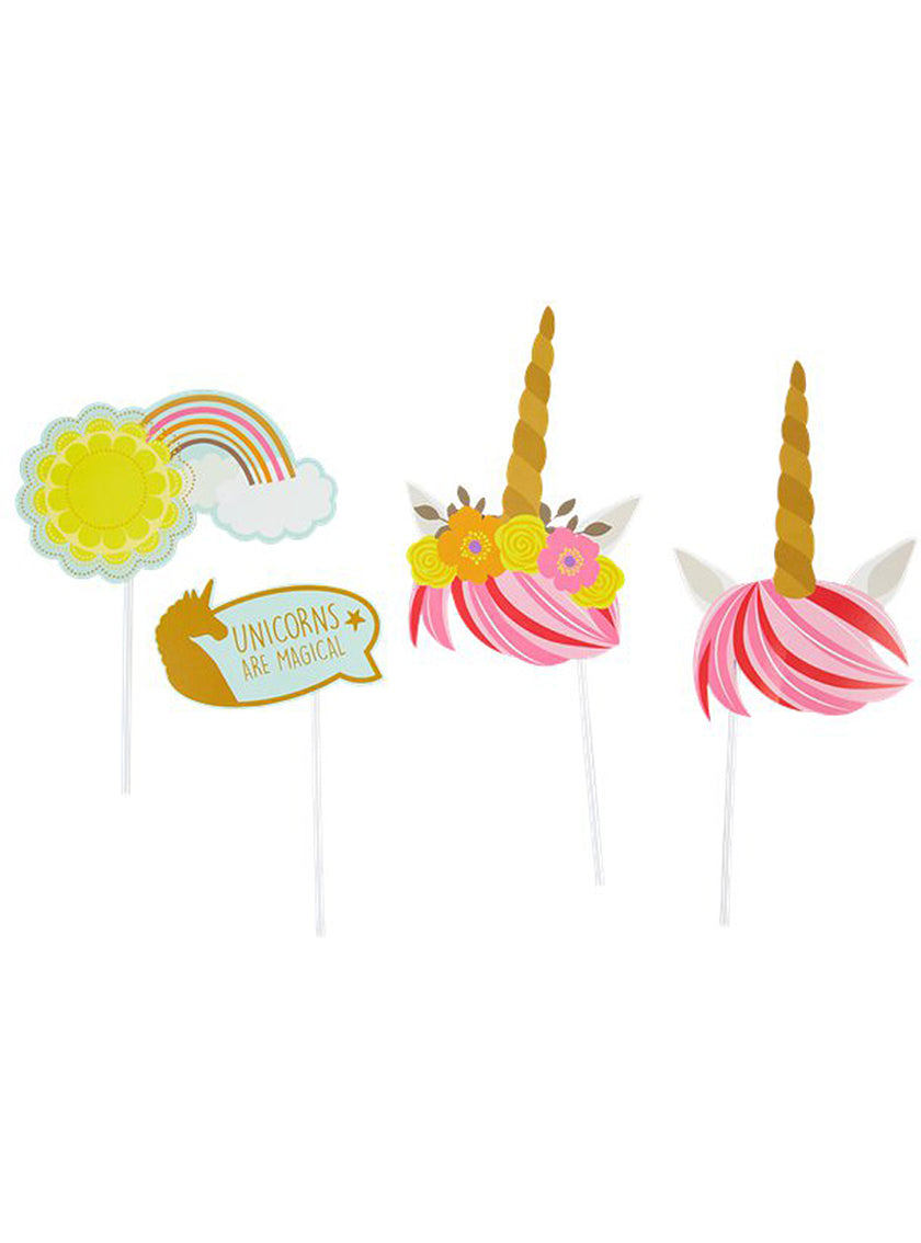 12 accessoires pour Photo booth de princesse licorne