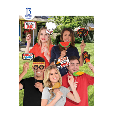 13 accessoires pour Photo booth barbecue