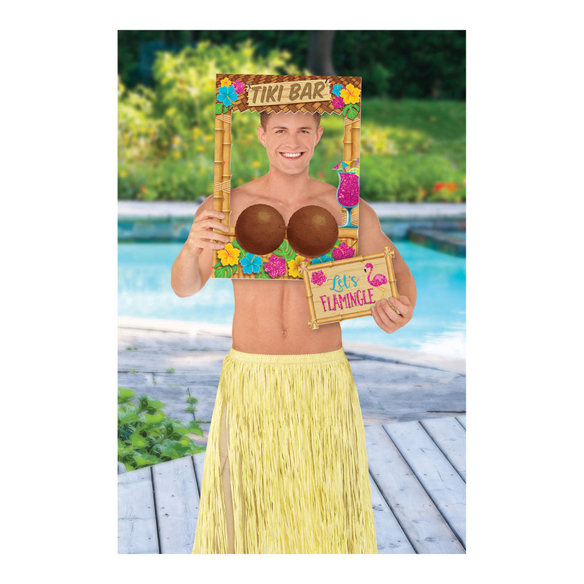 Cadre Photo booth Tiki Hawaï